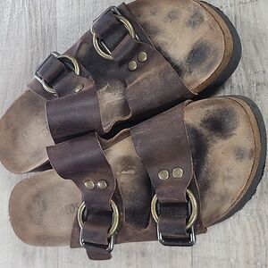 White Mountain Footbeds Honesty Sandal Brown Sz 8